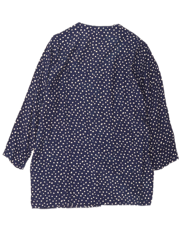 Top cu tunică supradimensionată pentru femei Benetton IT 44 Medium bleumarin cu pete