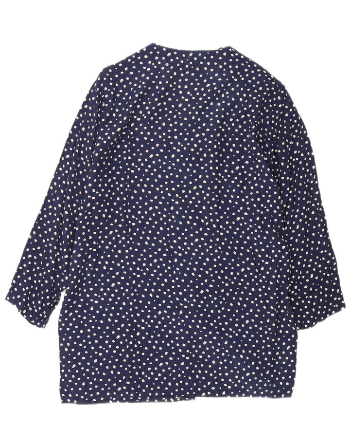 Top cu tunică supradimensionată pentru femei Benetton IT 44 Medium bleumarin cu pete
