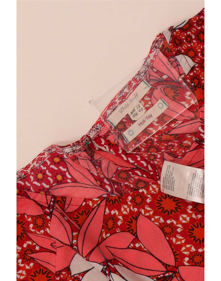 Bluză pentru femei White Stuff Top UK 12 Medium Red Floral Viscose