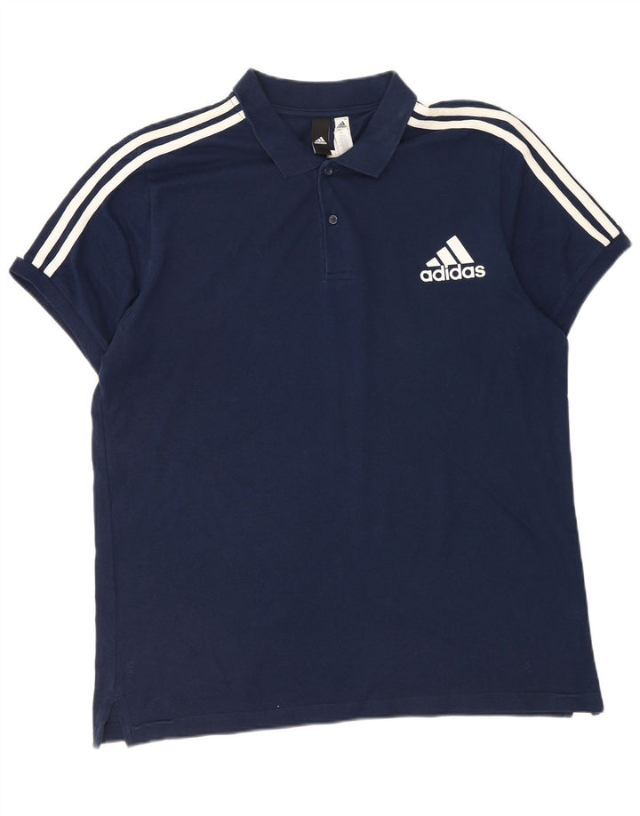Tricou polo pentru bărbați Adidas XL bleumarin