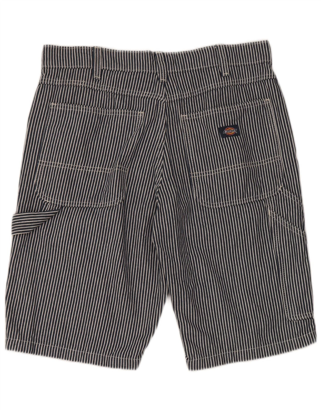 Pantaloni scurți cargo Dickies pentru bărbați W34, mari, albastru, bumbac cu dungi
