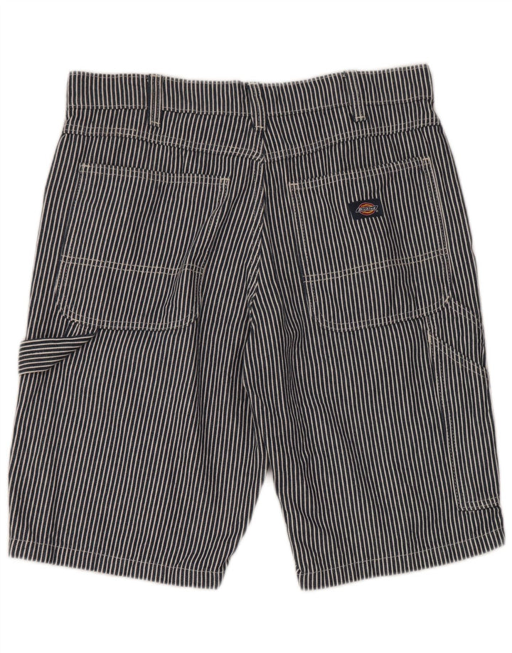 Pantaloni scurți cargo Dickies pentru bărbați W34, mari, albastru, bumbac cu dungi