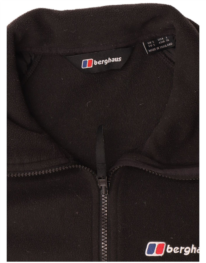 Jachetă fleece pentru bărbați Berghaus UK 40, mare, negru, poliester
