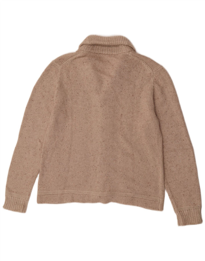 Pulover cardigan pentru bărbați Lee, bumbac cu pete, bej mediu