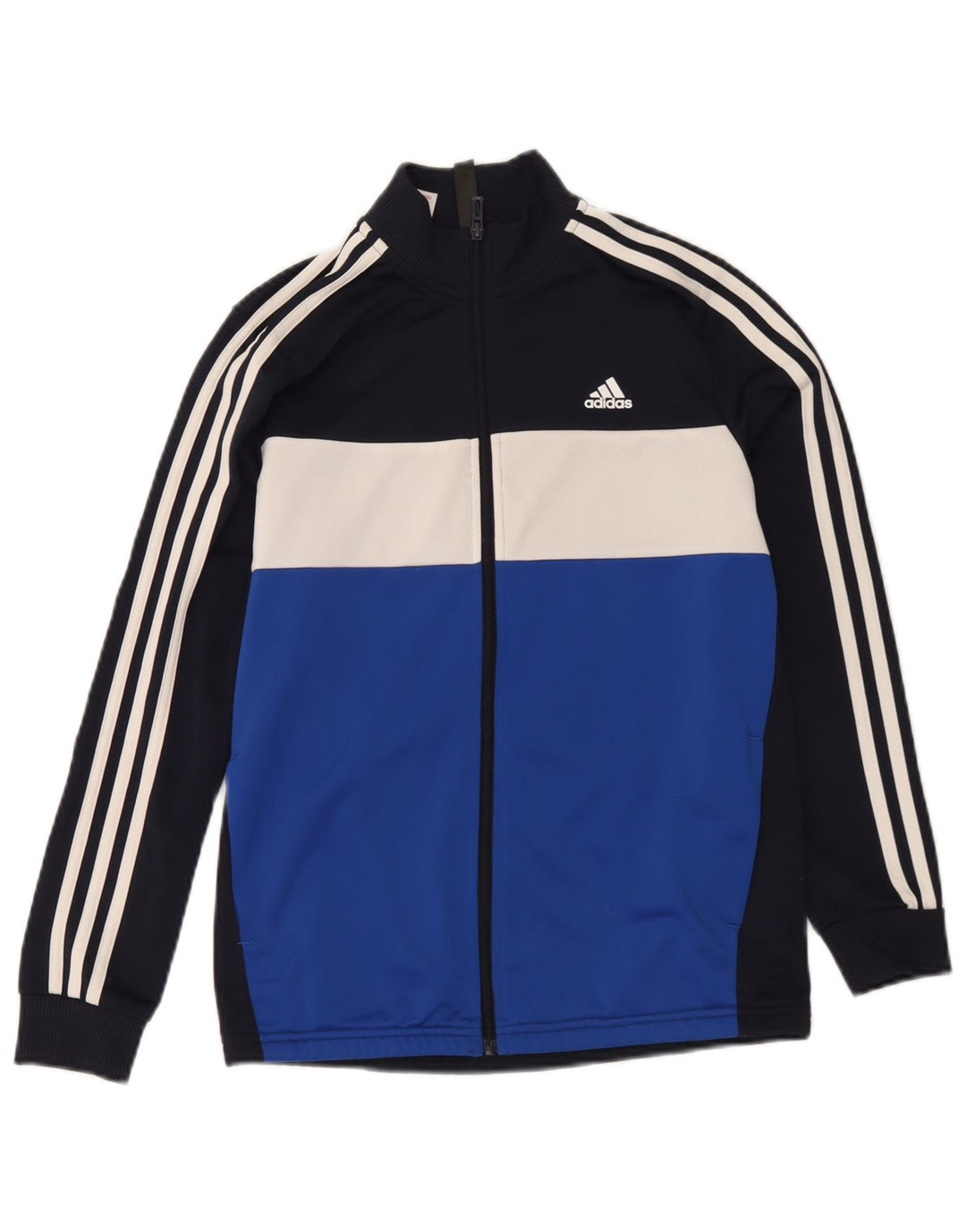 Jachetă de trening pentru băieți Adidas 13-14 ani, albastru, poliester