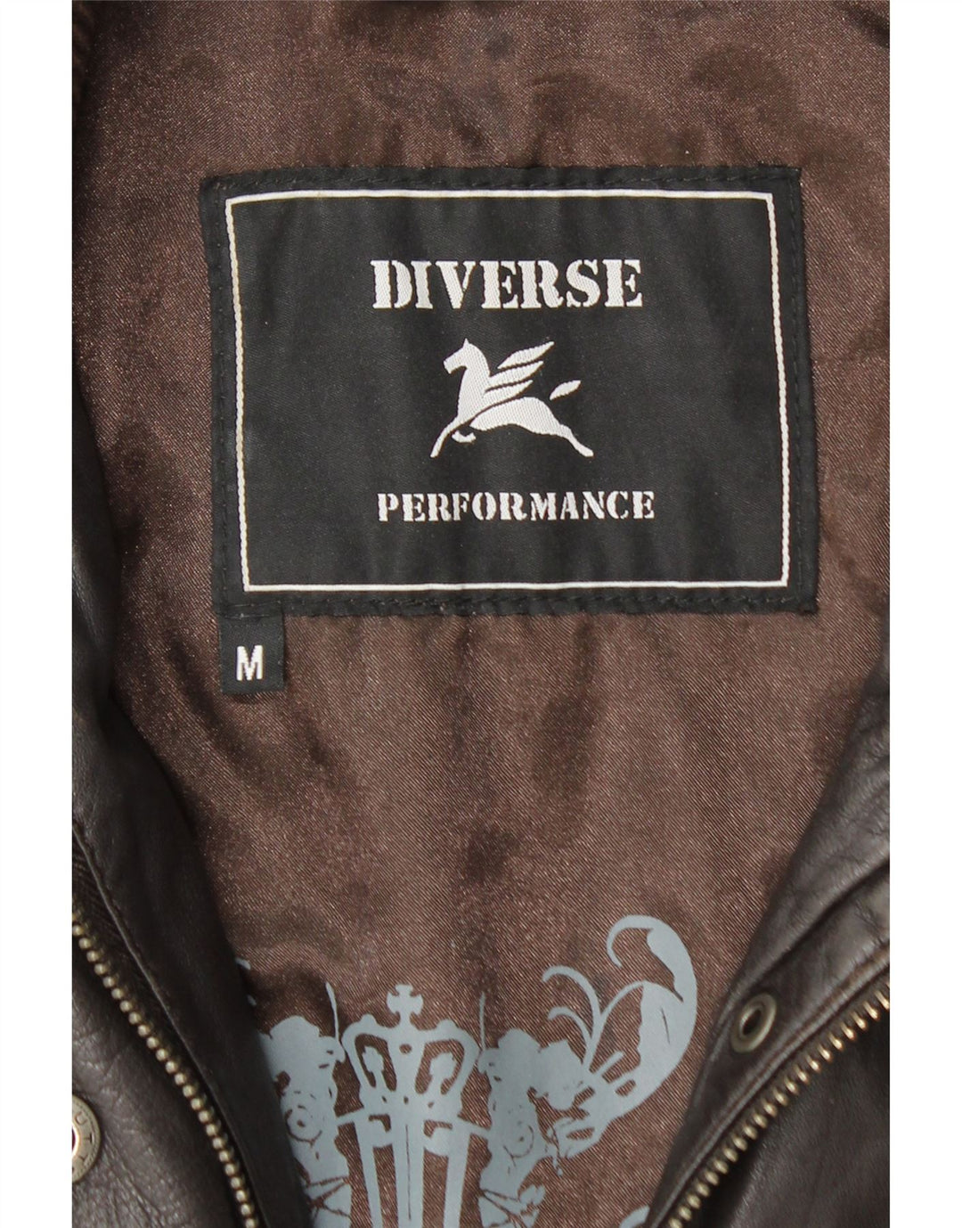 Jachetă de piele vintage pentru femei UK 12 piele maro medie