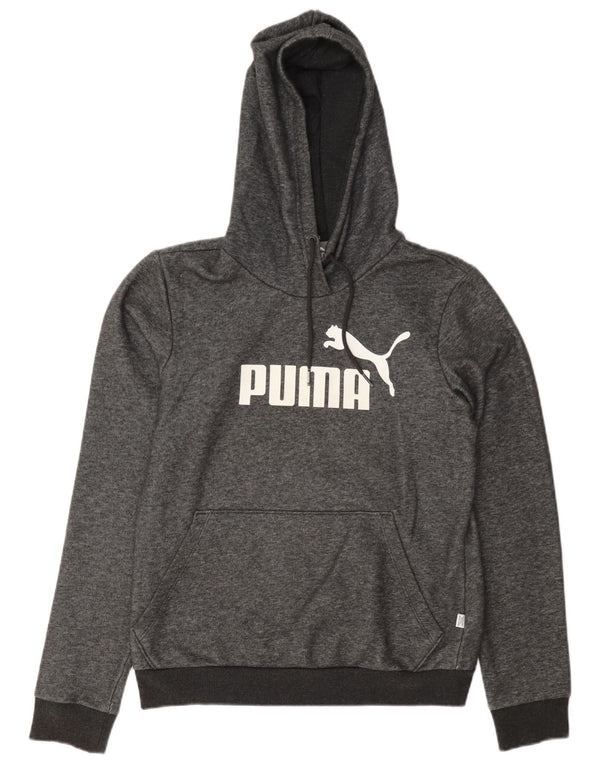 Pulover cu capota cu grafic Puma pentru femei UK 10 mic bumbac gri