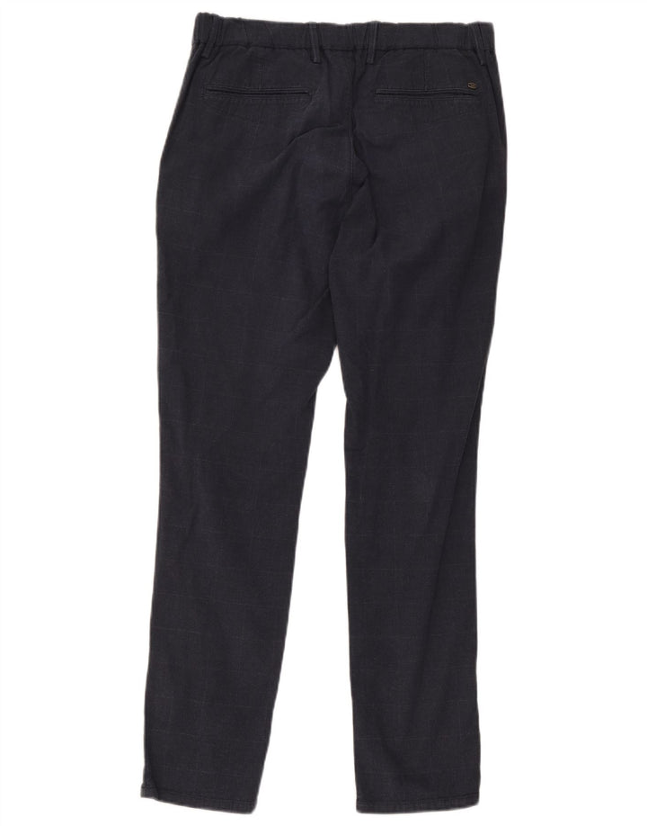 Massimo Dutti Pantaloni chino pentru bărbați EU 42 Large W32 L29 Bleumarin Check