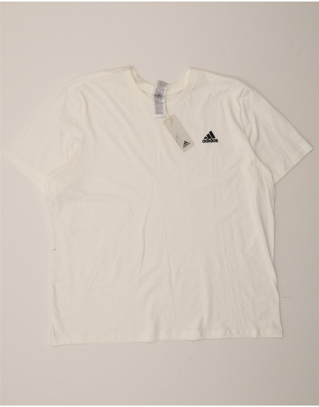 Tricou pentru bărbați Adidas Top 2XL Bumbac alb