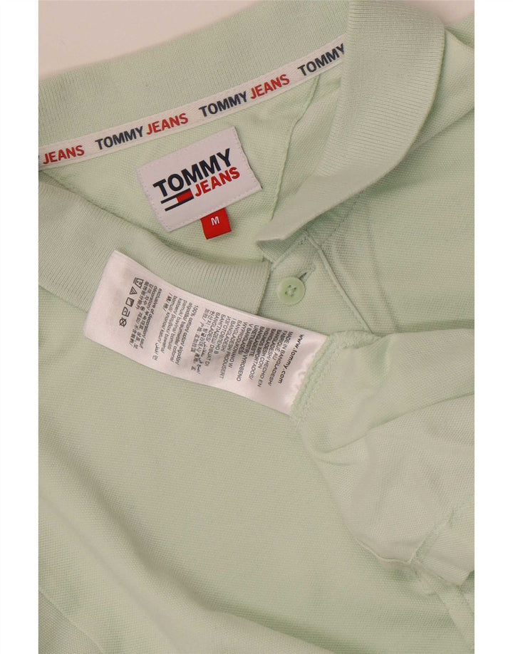 Tricou polo Tommy Hilfiger pentru bărbați, bumbac verde mediu