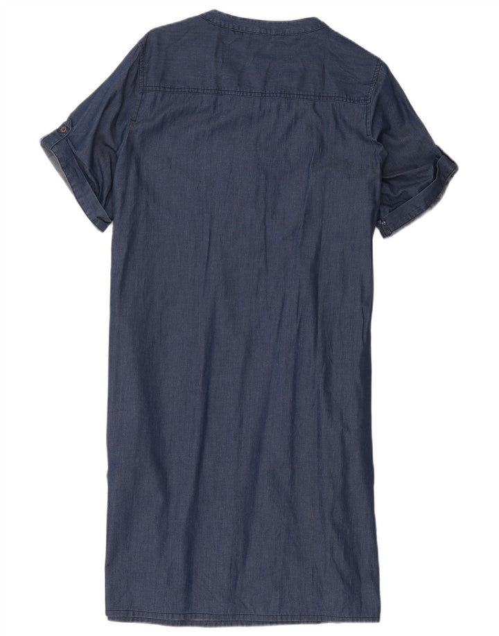 Rochie cămașă pulover pentru femei Marks & Spencer UK 16 Bumbac albastru mare