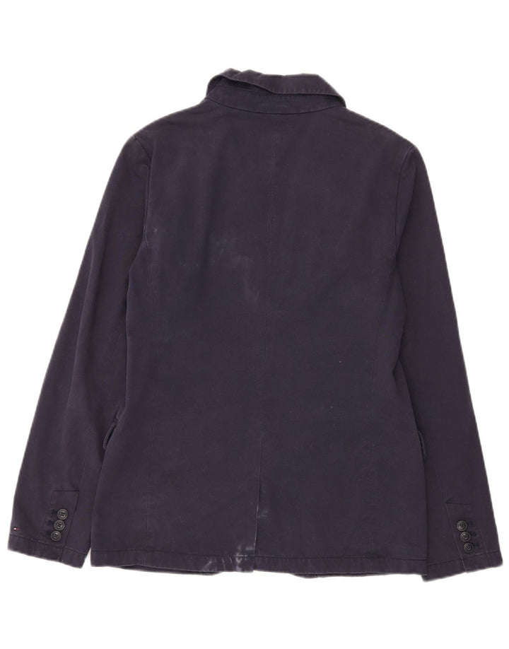 Sacou Tommy Hilfiger pentru băieți, cu 2 nasturi, 15-16 ani, bumbac, albastru bleumarin