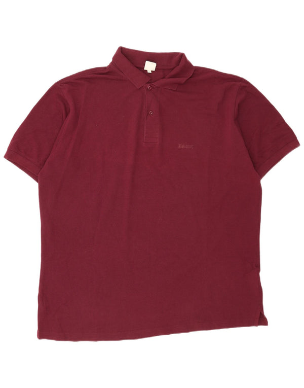 Tricou polo pentru bărbați Spalding 2XL bumbac burgundă