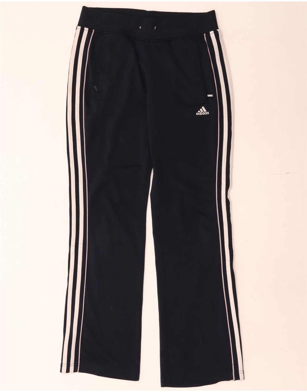 Pantaloni de trening Adidas pentru femei UK 10 Poliester negru mic