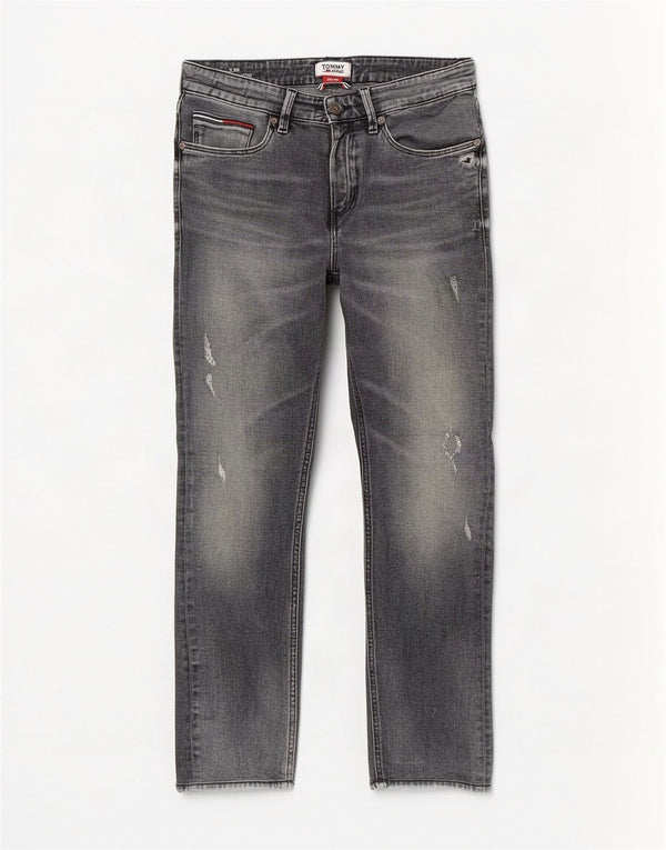 Blugi slim scanton distressed pentru femei Tommy Hilfiger L30 L27 bumbac gri
