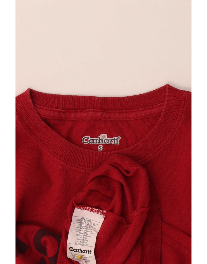 Tricou grafic pentru bărbați Carhartt Top mic bumbac roșu