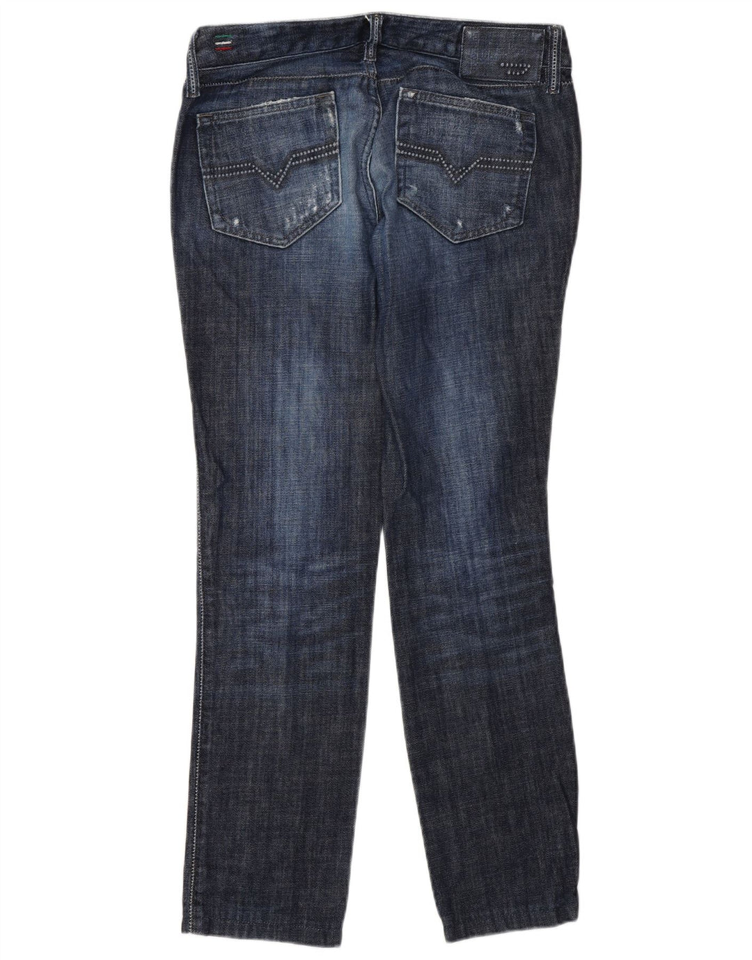 Blugi subțiri cu distressed Cuddy pentru femei Diesel W27 L30 Bumbac albastru