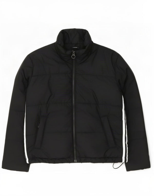 Jachetă căptușită supradimensionată pentru femei Adidas UK 10 Small Black Colorblock