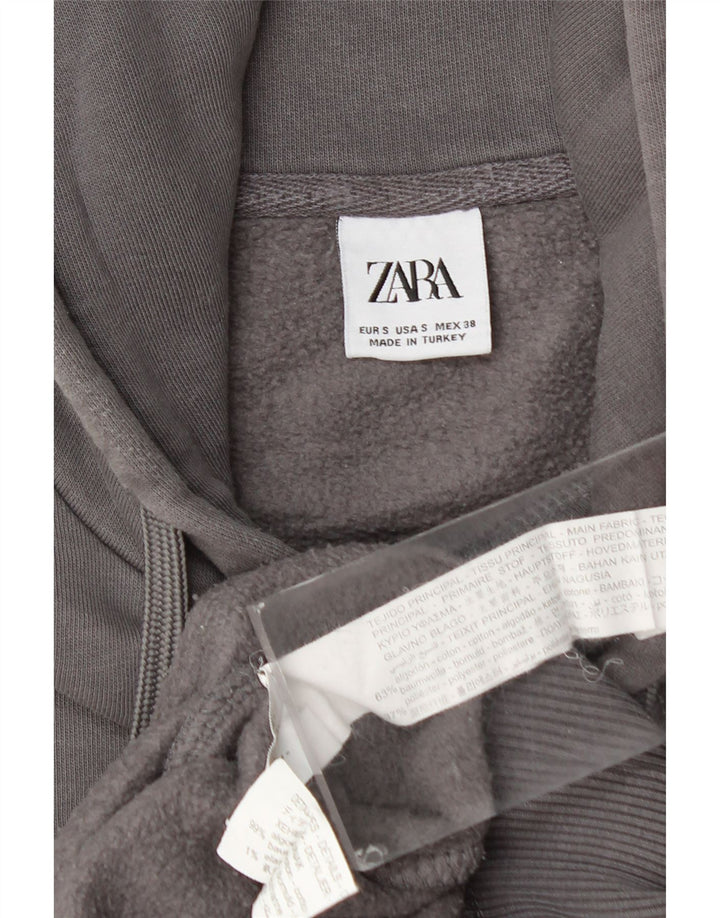 Pulover ZARA pentru bărbați, bumbac, gri mic