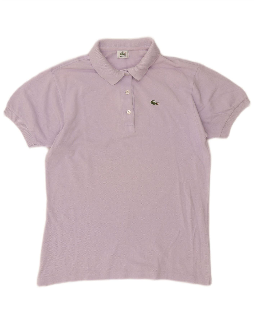 Tricou polo Lacoste pentru femei, mărimea 40, bumbac violet mediu