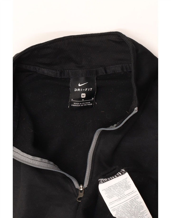 Hanorac pentru bărbați Nike Dri Fit Graphic Pulover mediu negru Colorblock