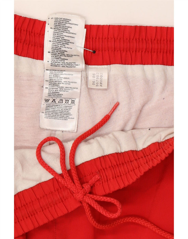 Pantaloni de trening Adidas pentru bărbați Marea Britanie 44/46 Poliester roșu mare
