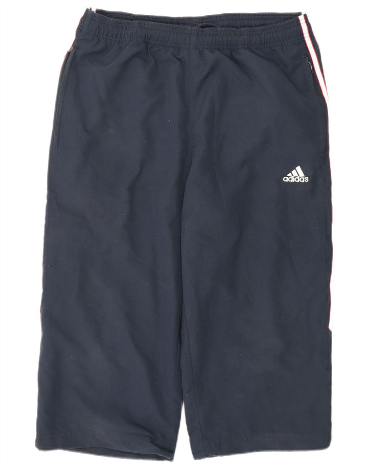 Pantaloni scurți sport Bermude Adidas pentru bărbați, poliester mediu albastru