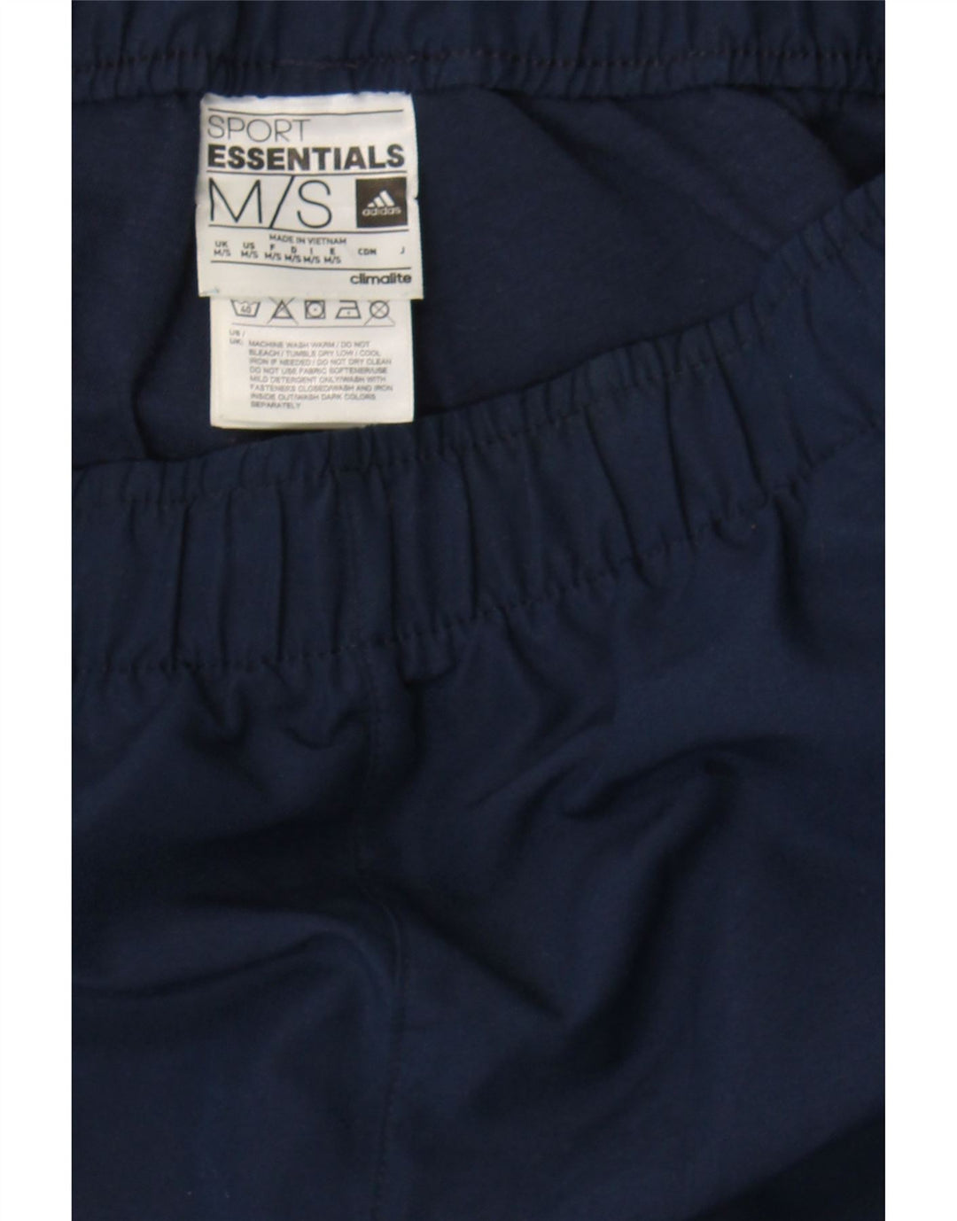 ADIDAS Mens Climalite Tracksuit Trousers Medium Navy Blue Polyester Vintage Adidas and Second-Hand Adidas from Messina Hembry 