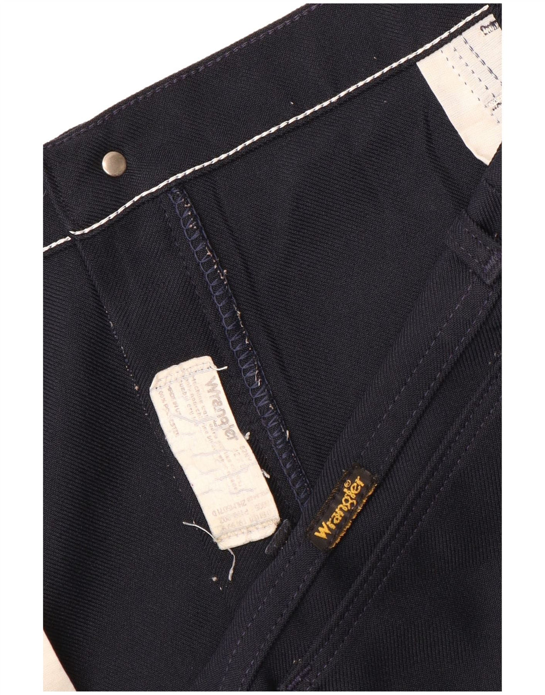 Pantaloni casual drepti pentru bărbați WRANGLER W42 L30 poliester bleumarin