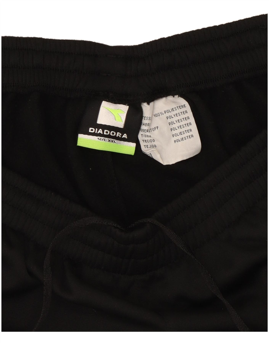 Pantaloni scurți sport Diadora pentru bărbați 2XL poliester negru