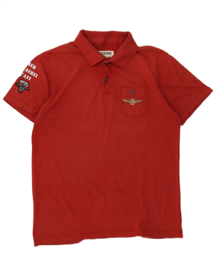 AVIAZIONE NAVALE Tricou polo cu grafică pentru bărbați, roșu mediu