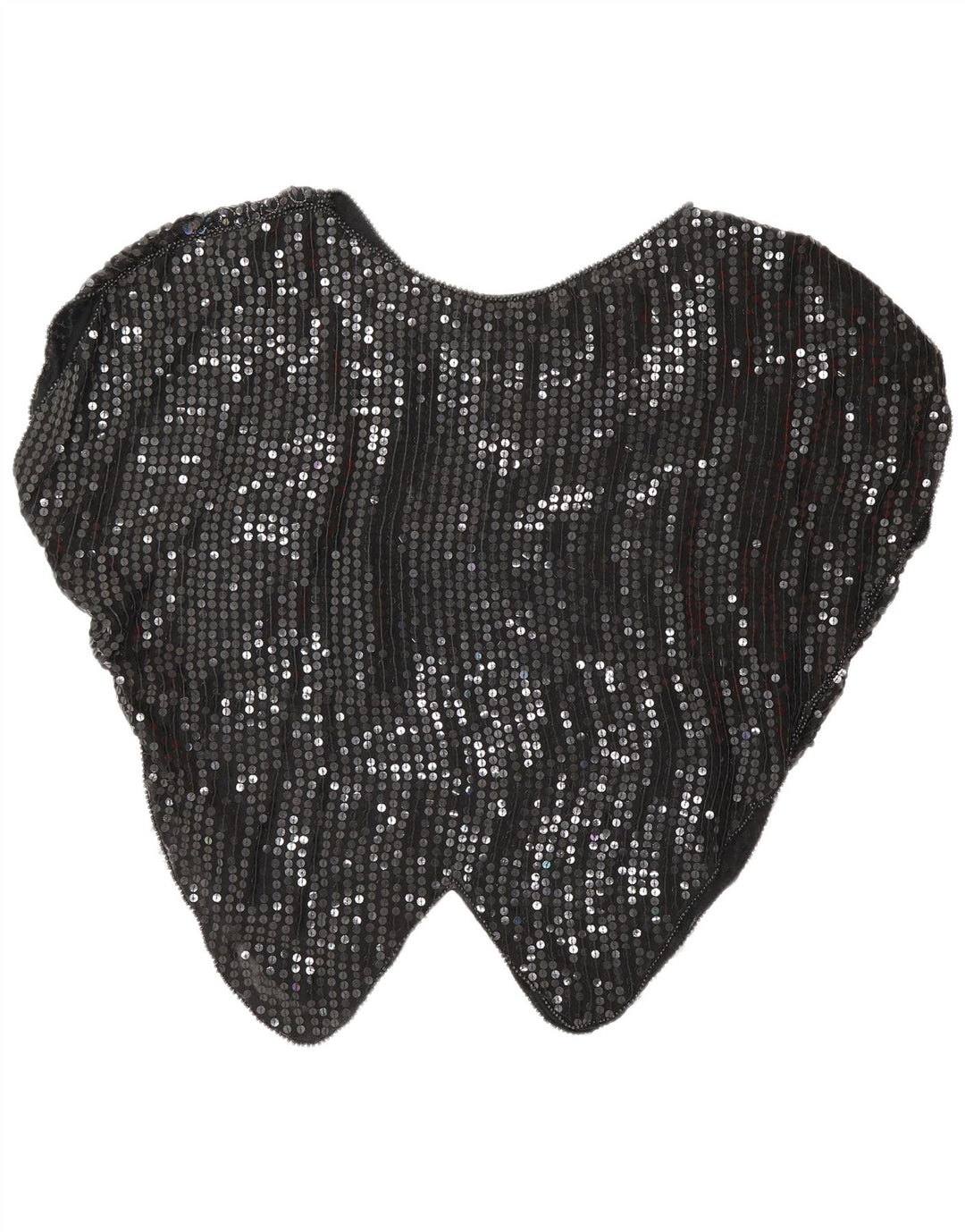 Bluză vintage cu paiete liliac pentru femei UK 16 Large Black Argyle/Diamond