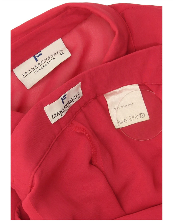 Set 2 piese pentru femei Frankenwalder mâneci 3/4 EU 44 XL W34 L27 poliester roșu