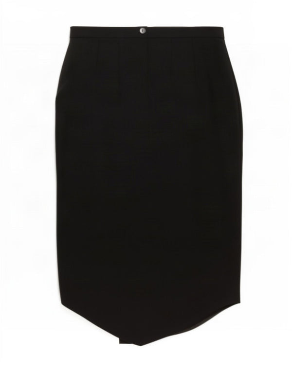 Fusta Midi Asimetrică Vintage pentru Femei Medium W28 Negru