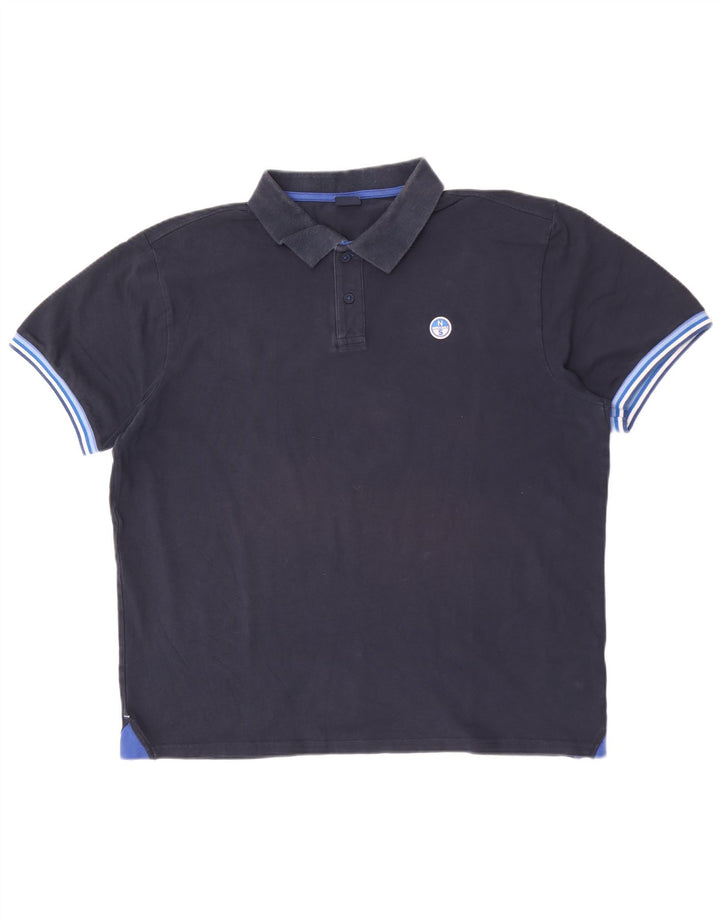 Cămașă polo North Sails pentru bărbați 2XL, bumbac bleumarin