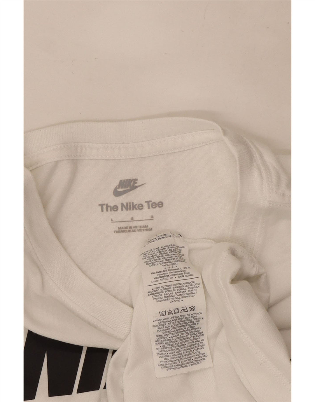 Tricou grafic Nike pentru bărbați Top mare din bumbac alb