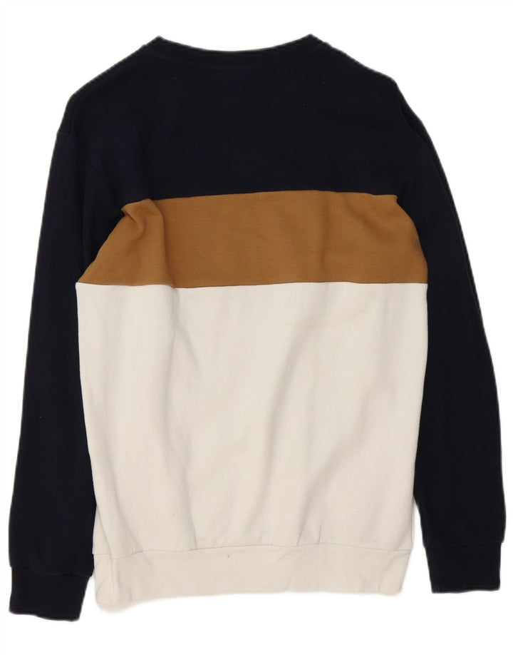Pulover pentru bărbați Zara Pulover mic, alb, color block, bumbac