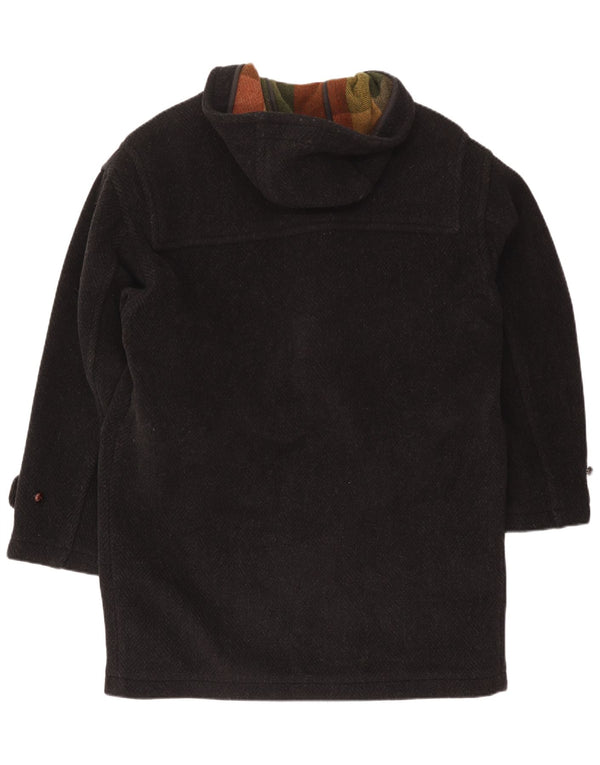 Palton Brooksfield pentru bărbați cu glugă IT 48 Medium Black Herringbone