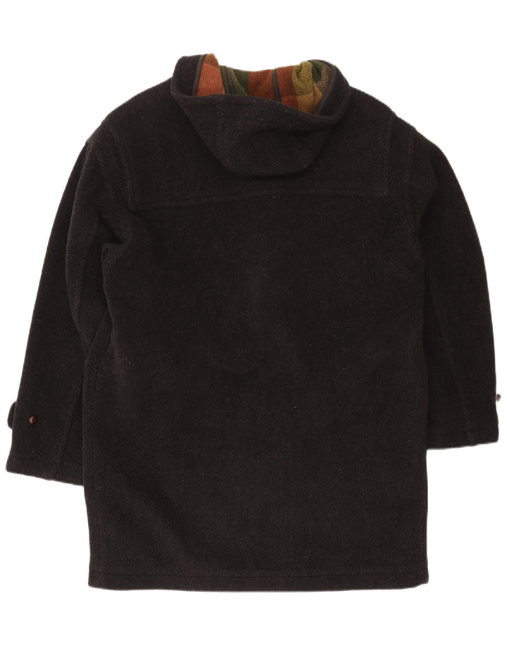 Palton Brooksfield pentru bărbați cu glugă IT 48 Medium Black Herringbone