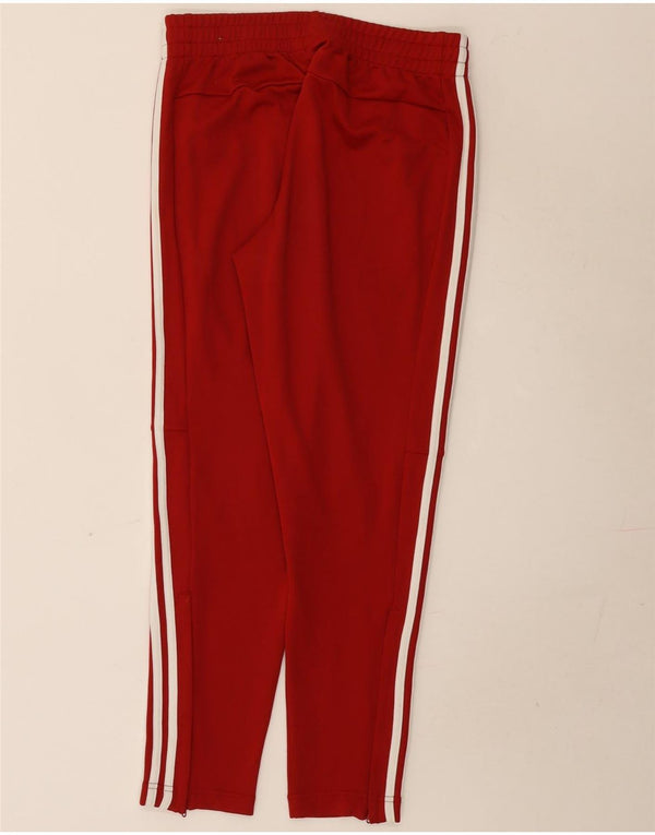 Pantaloni de trening Adidas pentru femei UK 12/14 Poliester roșu mediu