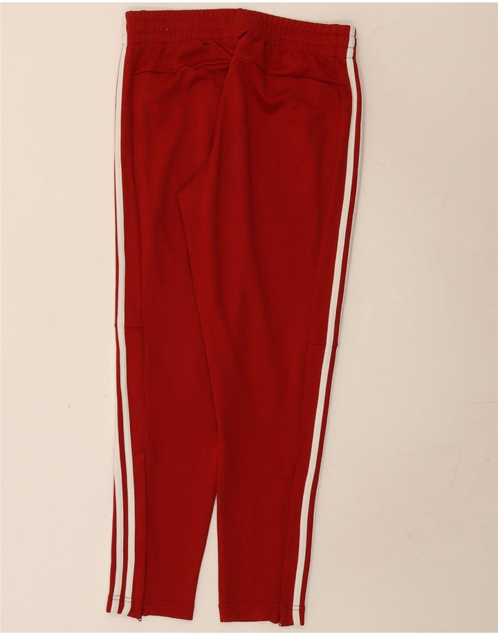 Pantaloni de trening Adidas pentru femei UK 12/14 Poliester roșu mediu