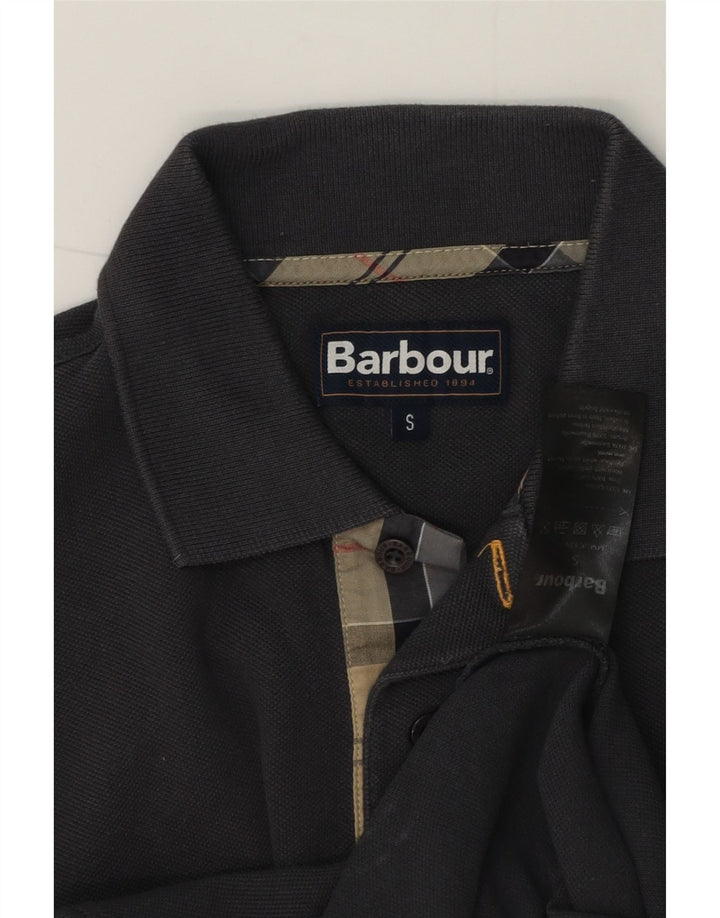 Tricou polo Barbour pentru bărbați, bumbac gri mic