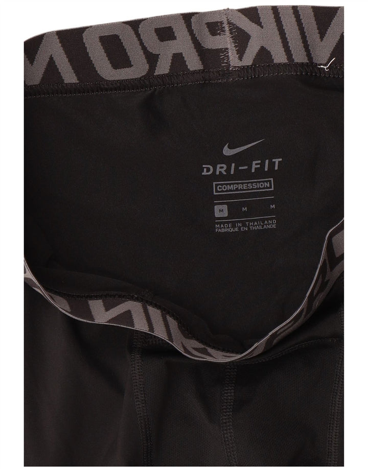 Leggings capri cu grafică compresie Nike pentru bărbați, negru mediu