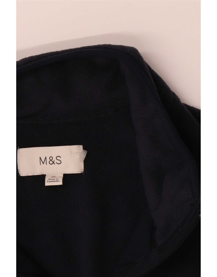 Jachetă fleece pentru bărbați Marks & Spencer UK 42 XL bleumarin poliester