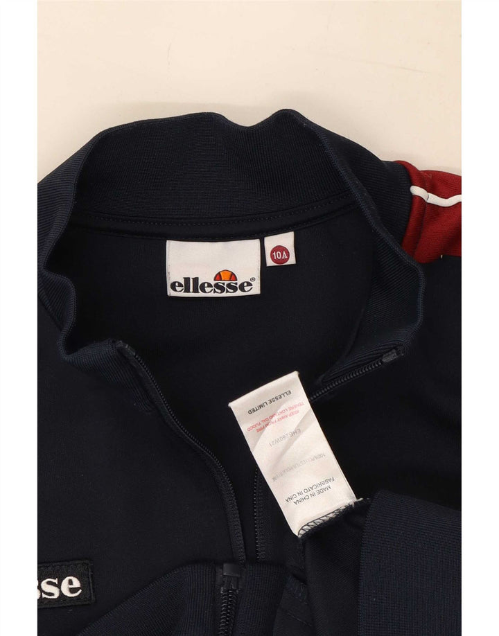 Jachetă pentru trening Ellesse pentru băieți 9-10 ani, albastru bleumarin, color block