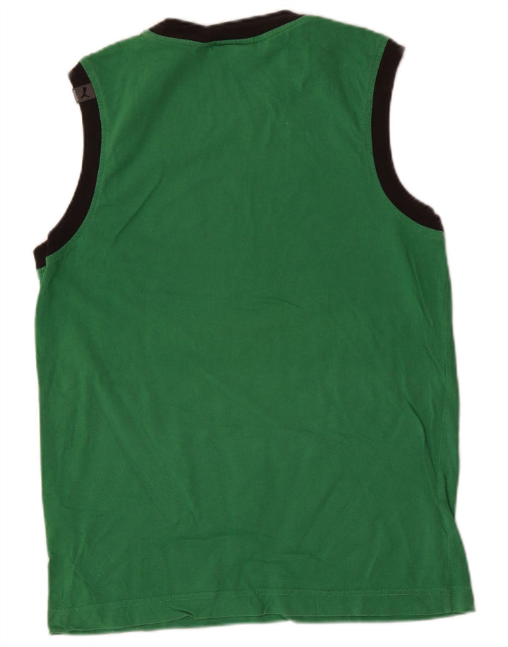 Vestă grafică pentru bărbați Puma, verde mediu, color block