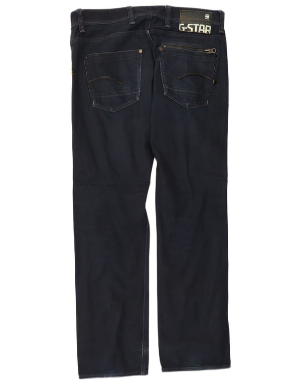 Blugi G-Star Attacc Low Straight pentru bărbați W34 L32 Bumbac bleumarin