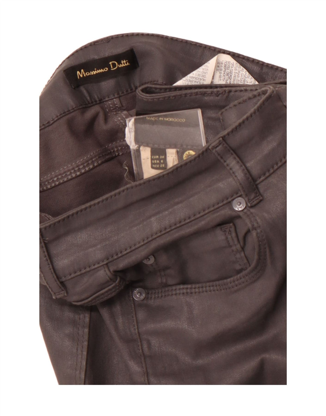 MASSIMO DUTTI Pantaloni skinny casual pentru femei EU 38 Small W28 L29 Gri