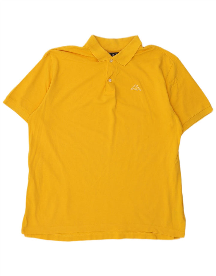 Cămașă polo pentru bărbați Kappa XL Bumbac galben