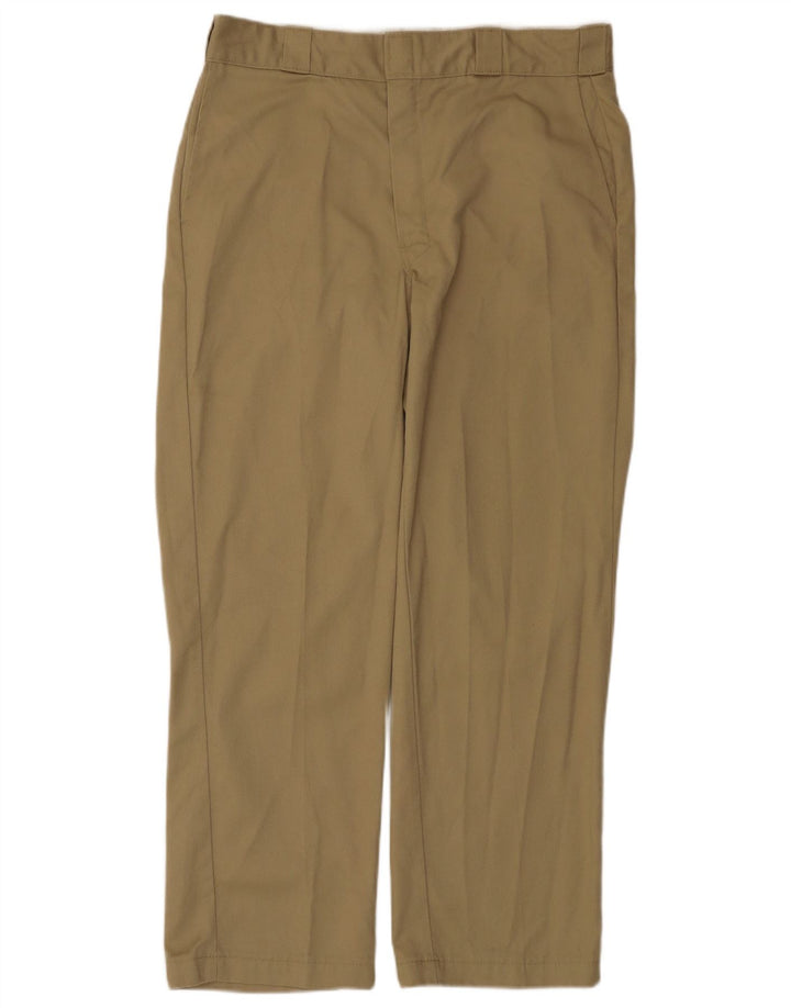 Pantaloni chino drepți pentru bărbați Dickies W36 L30 poliester bej